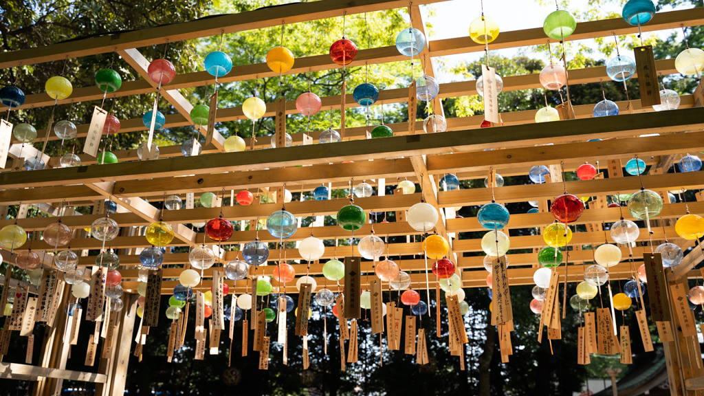 川越氷川神社の風鈴